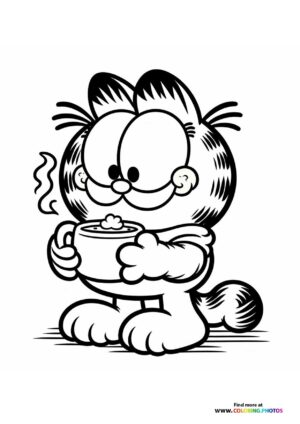 Garfield Holding Soup