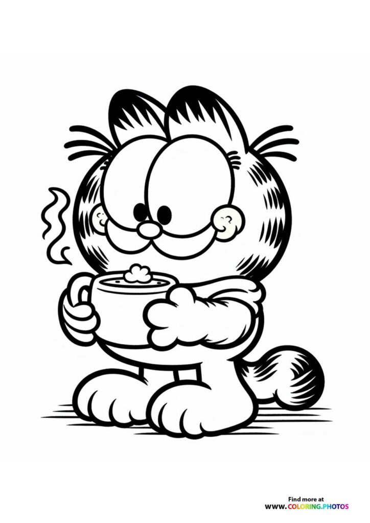 Garfield Holding Soup