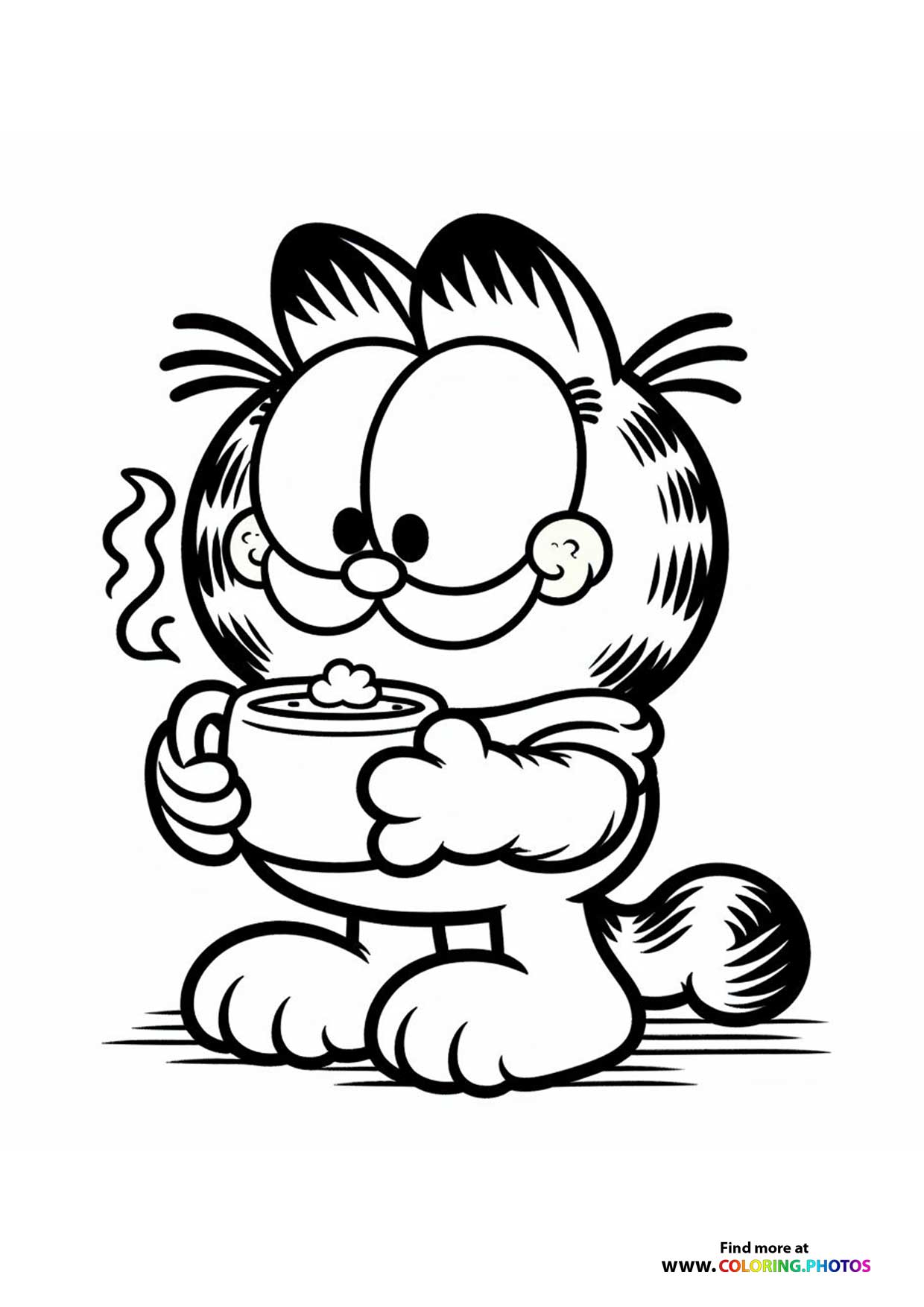 Garfield Holding Soup