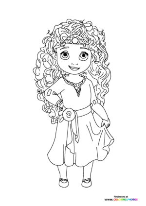 Little Merida Disney princess
