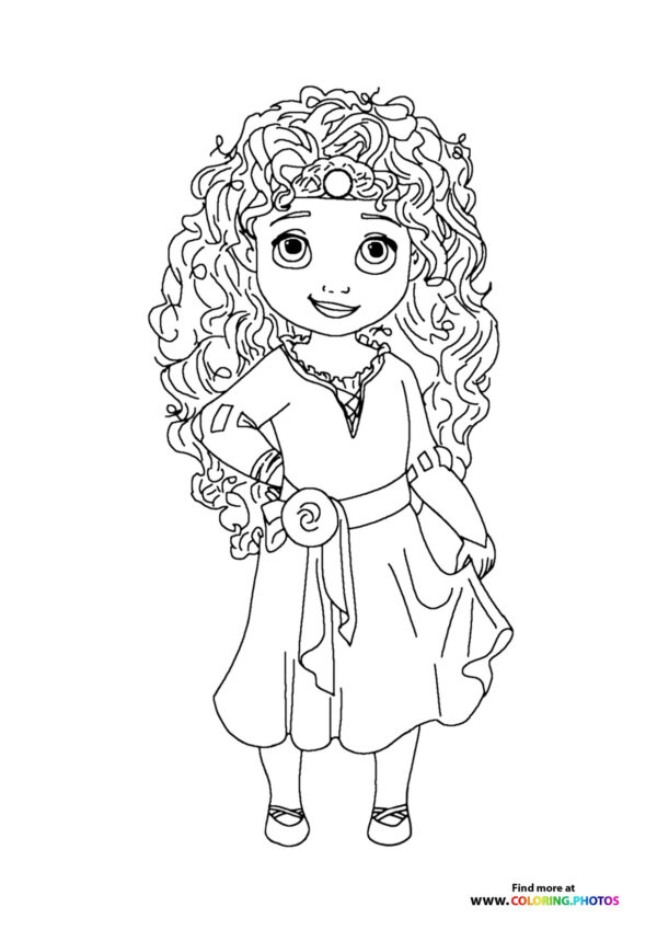 Little Merida Disney princess