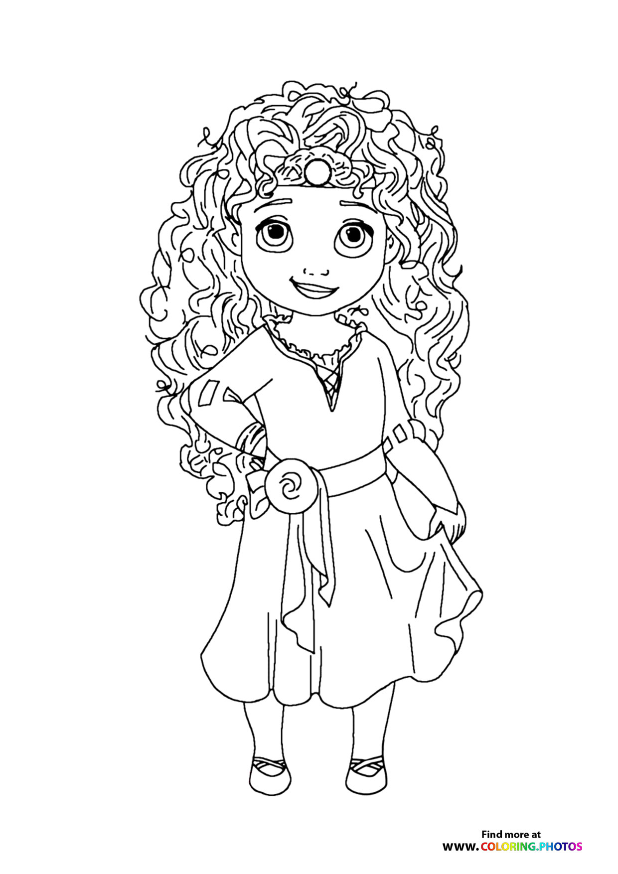 Little Merida Disney princess