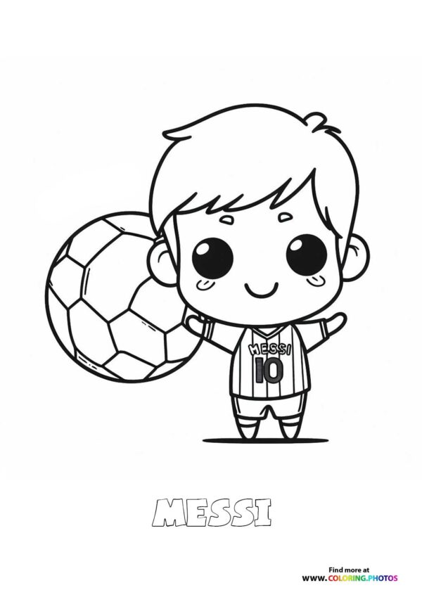 Little Messi with a ball