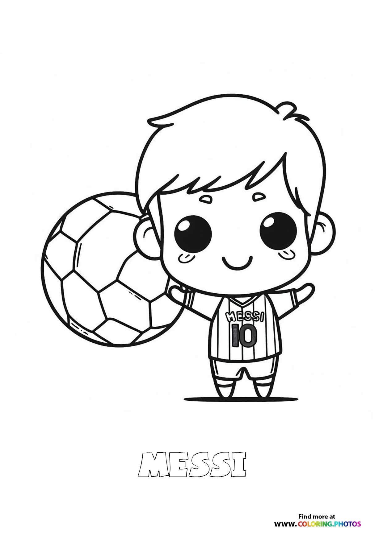 Little Messi with a ball