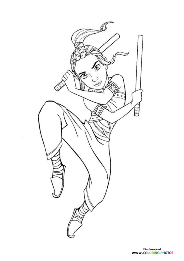 Little Raya Disney princess
