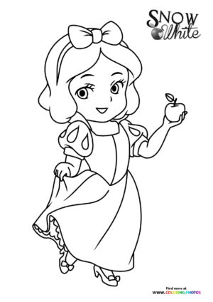 Snow White Holding an Apple