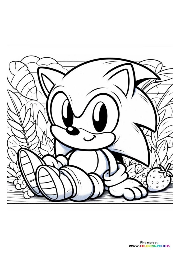Little Sonic sitting