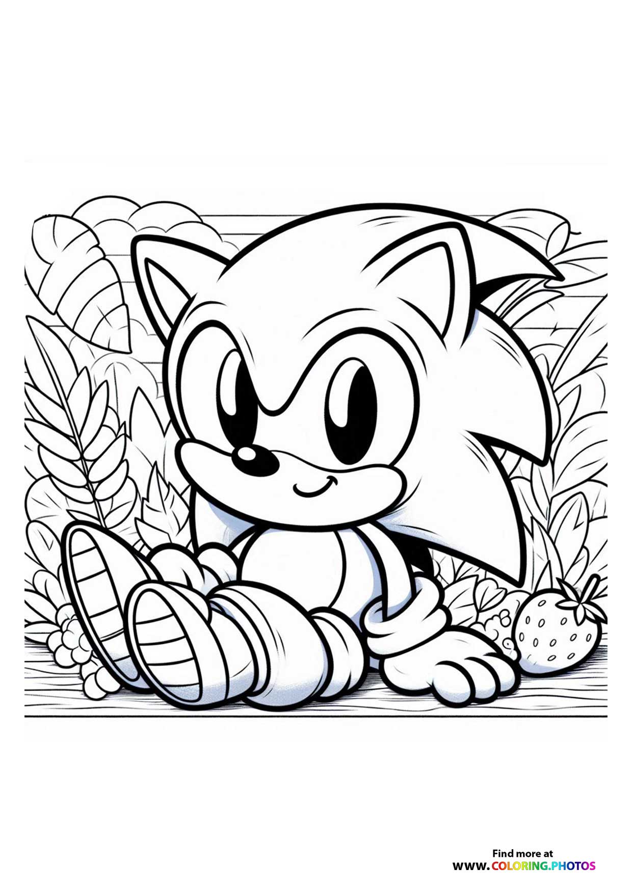 Little Sonic sitting