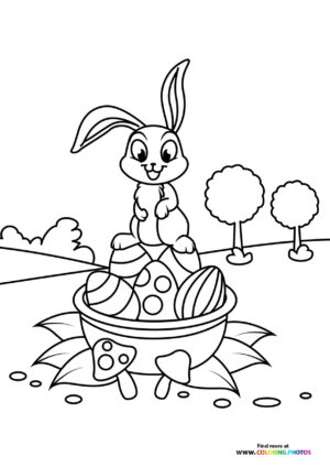 Easter Bunny in Basket