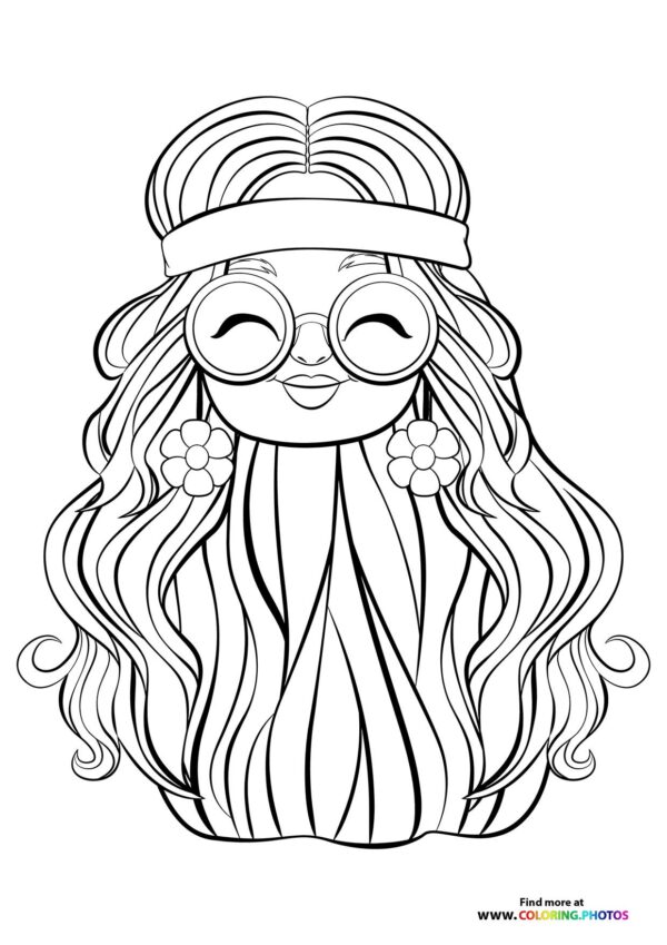 Little hippy girl