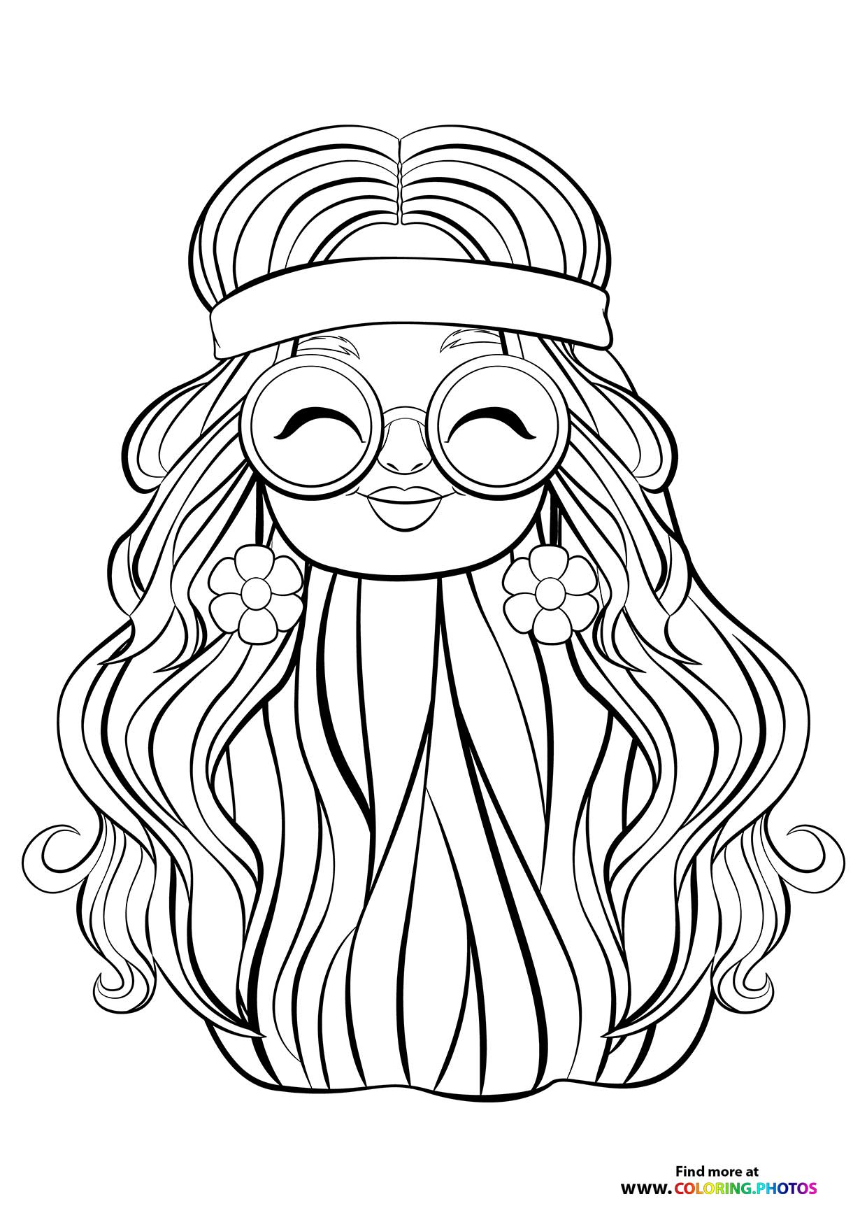 Little hippy girl