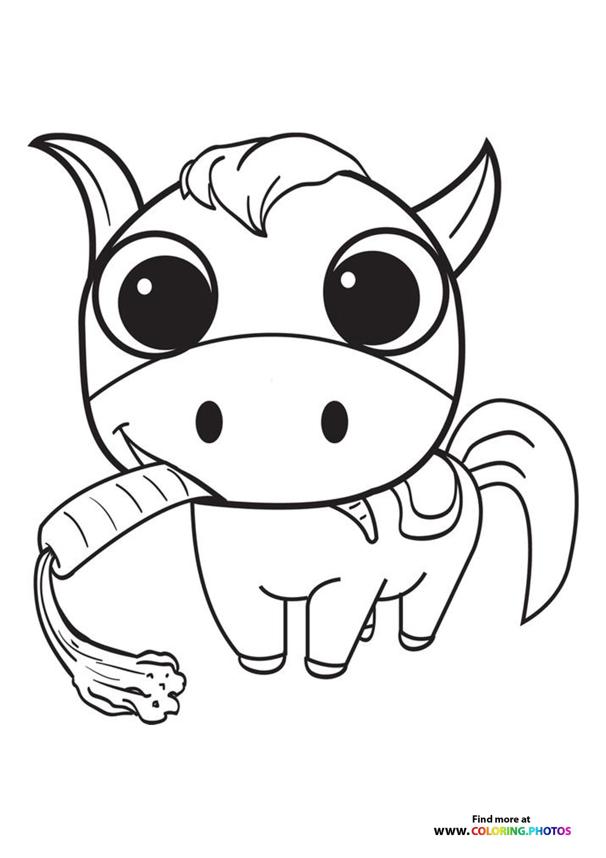 Little horse with carrot