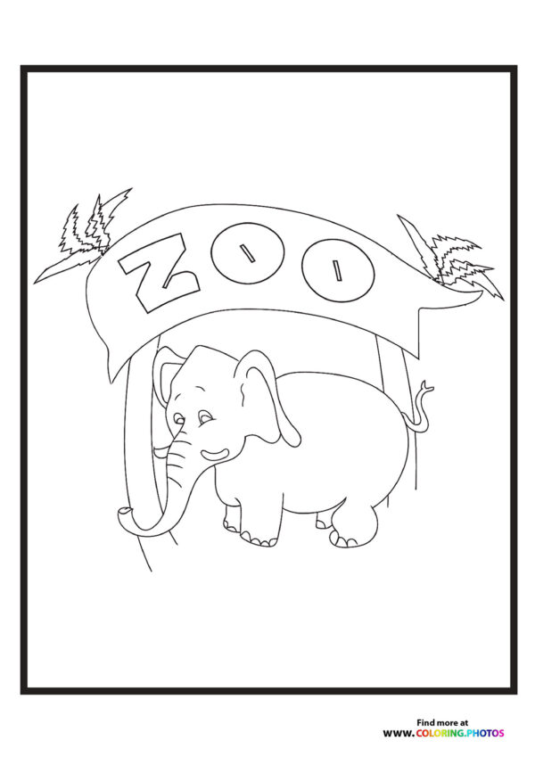 Little zoo elephant