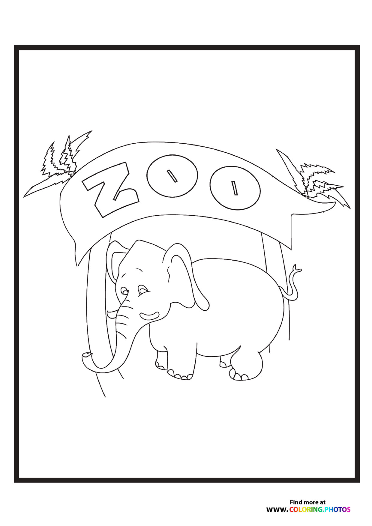 Little zoo elephant