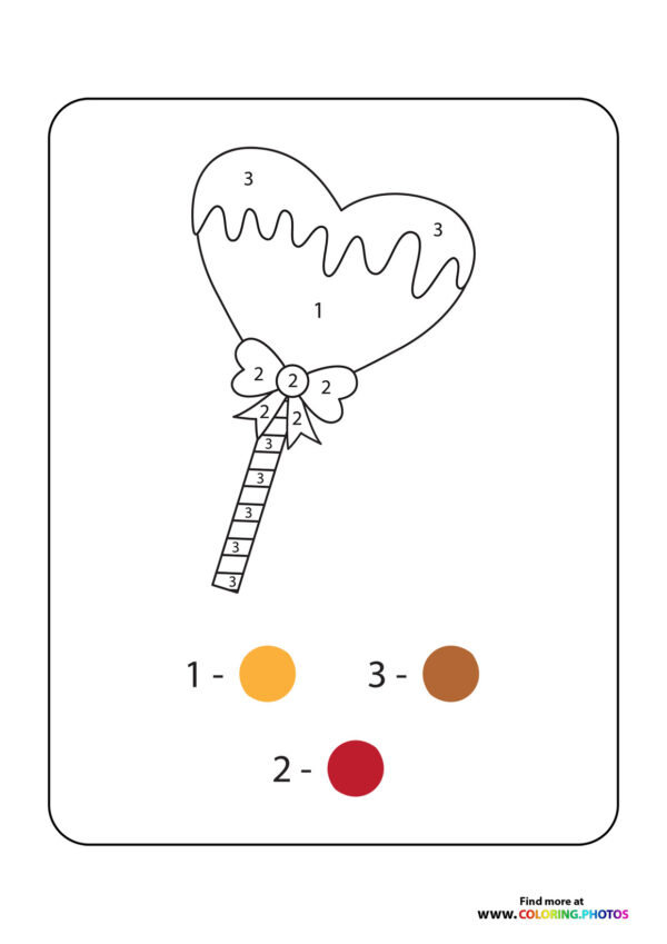 Lollypop color by numbers