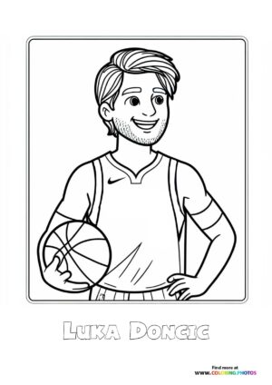 Luka Doncic with a ball