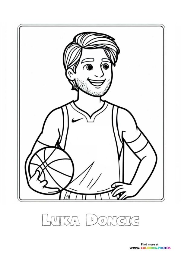 Luka Doncic with a ball