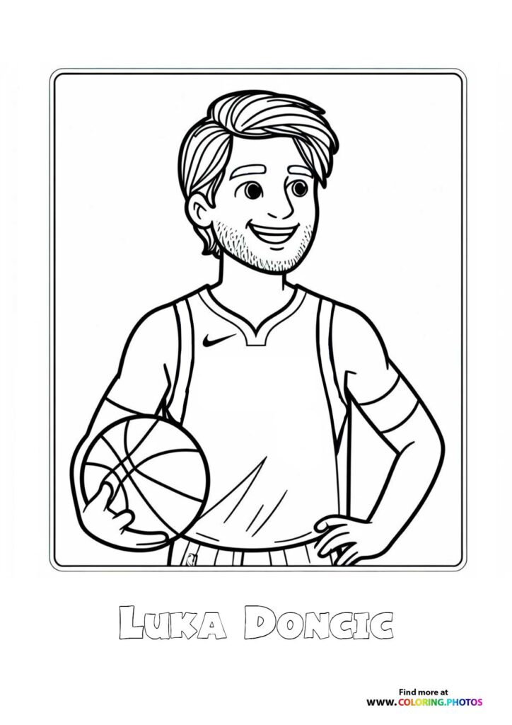 Luka Doncic with a ball
