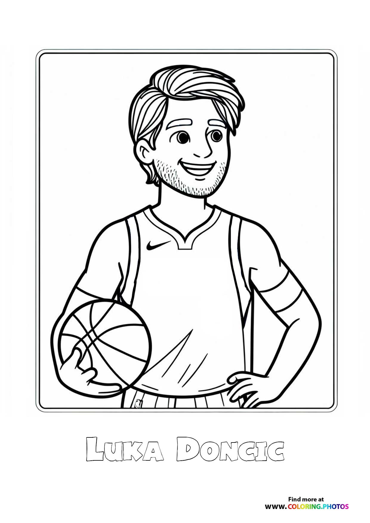Luka Doncic with a ball