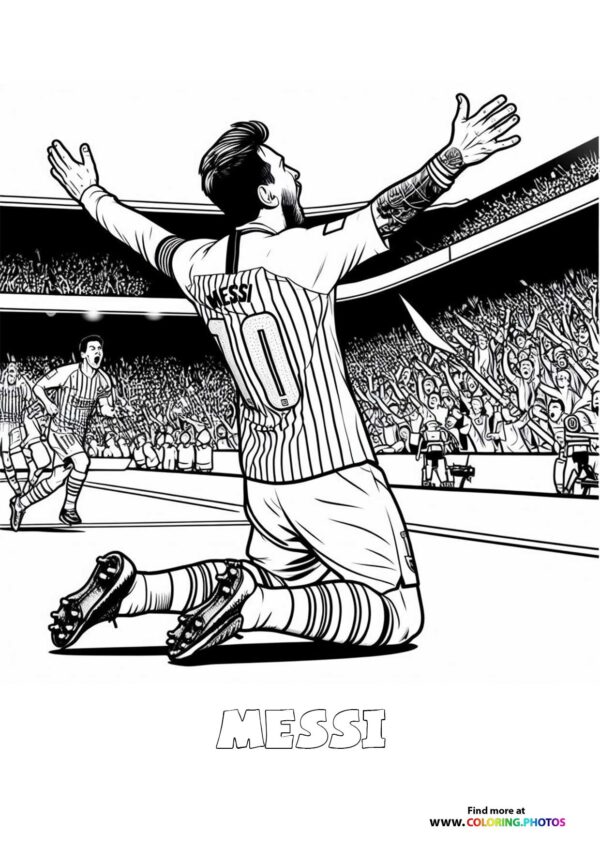 MEssi celebrating a goal