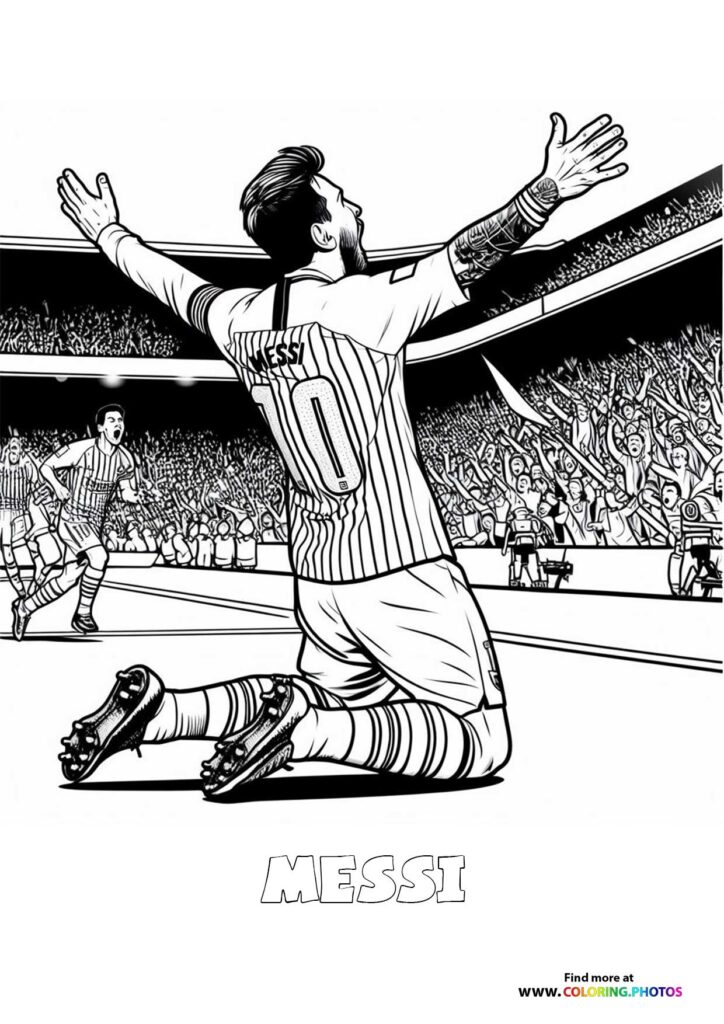 MEssi celebrating a goal