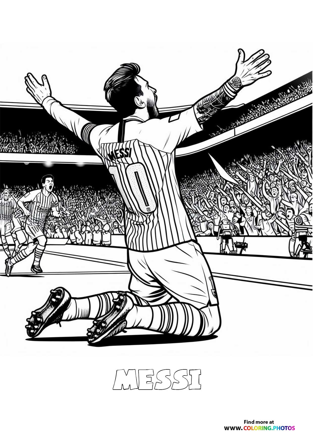 MEssi celebrating a goal