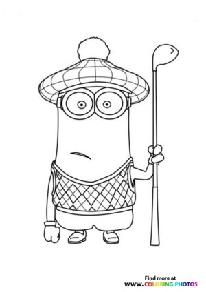 Minion in Winter Outfit