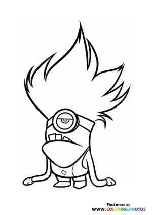 Minion with Spiky Hair