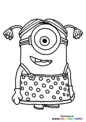 Minion with Striped Hair