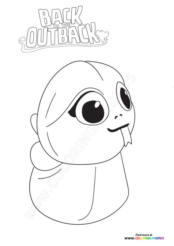 Maddie from Back to the Outback coloring page