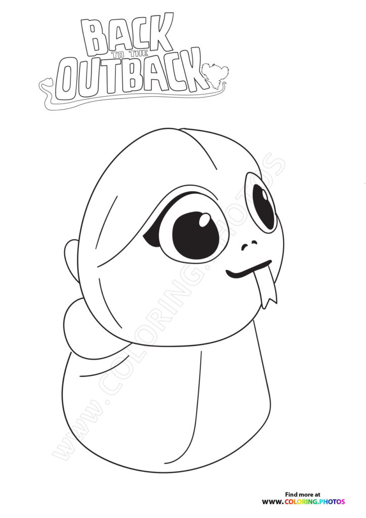 Maddie from Back to the Outback coloring page
