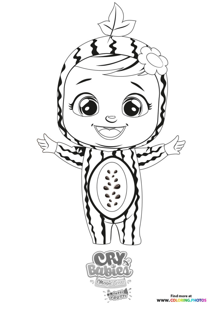 Maddie - Cry Babies - Tutti Frutti coloring page