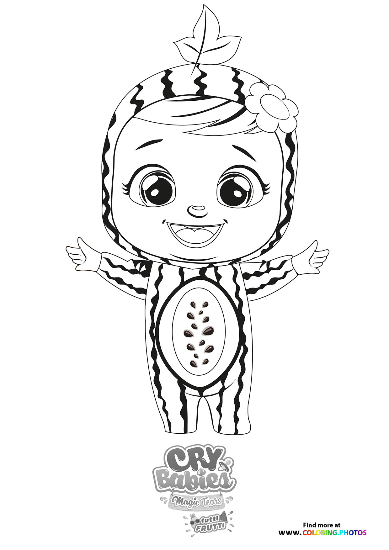 Maddie - Cry Babies - Tutti Frutti coloring page