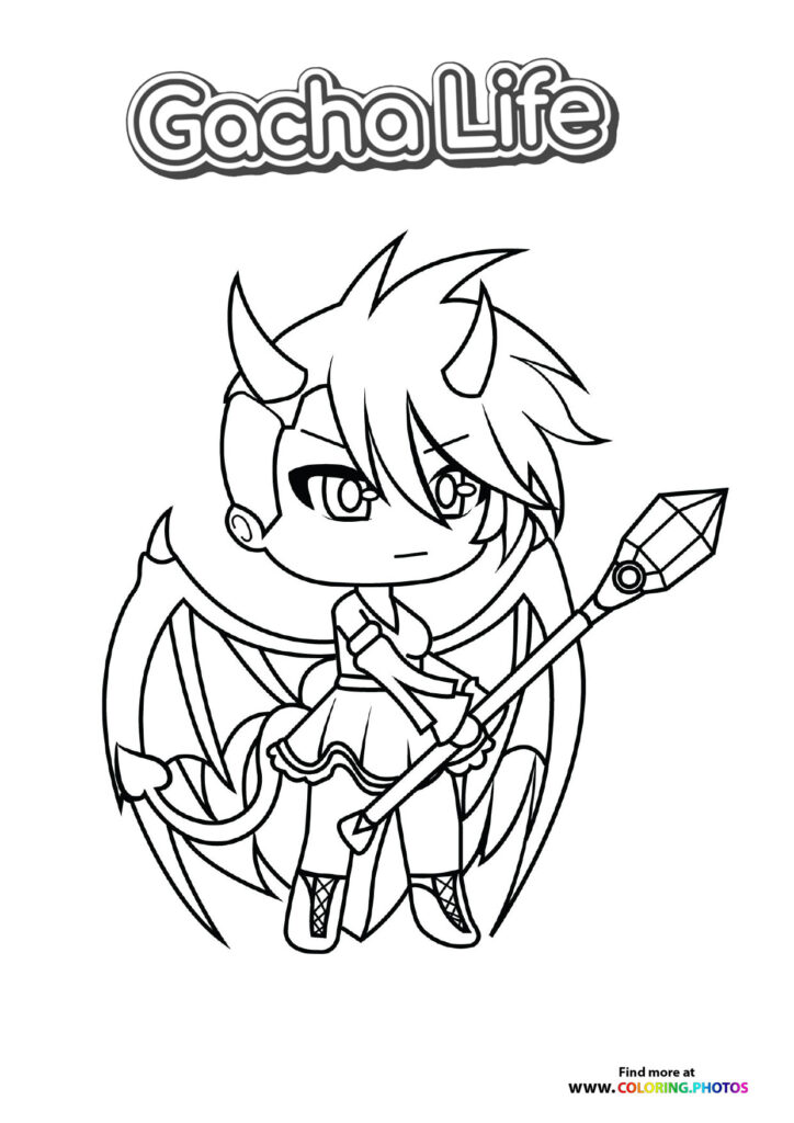 Demon Character with Staff