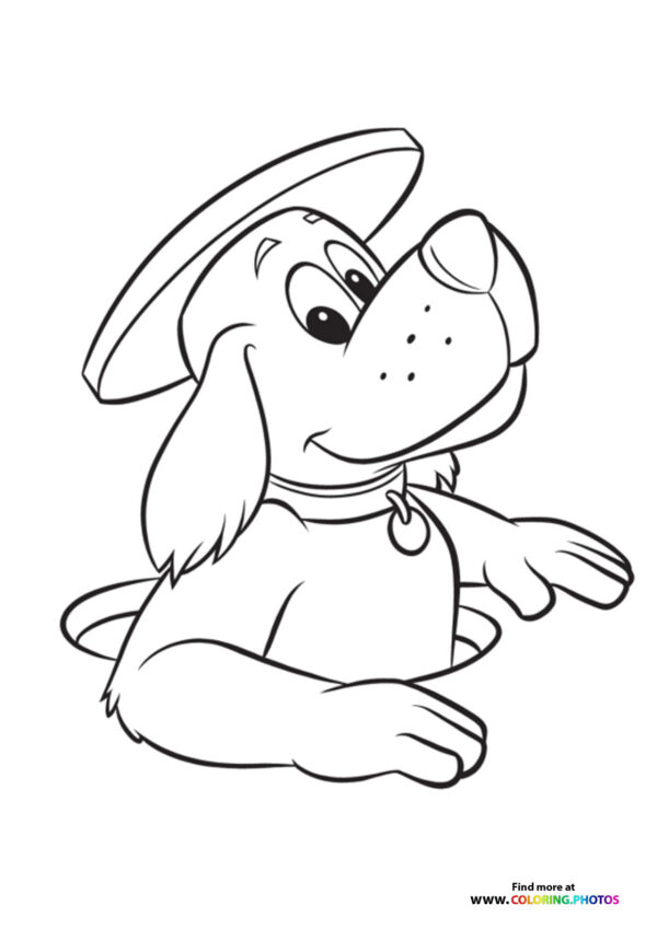 Manhole Dog coloring page