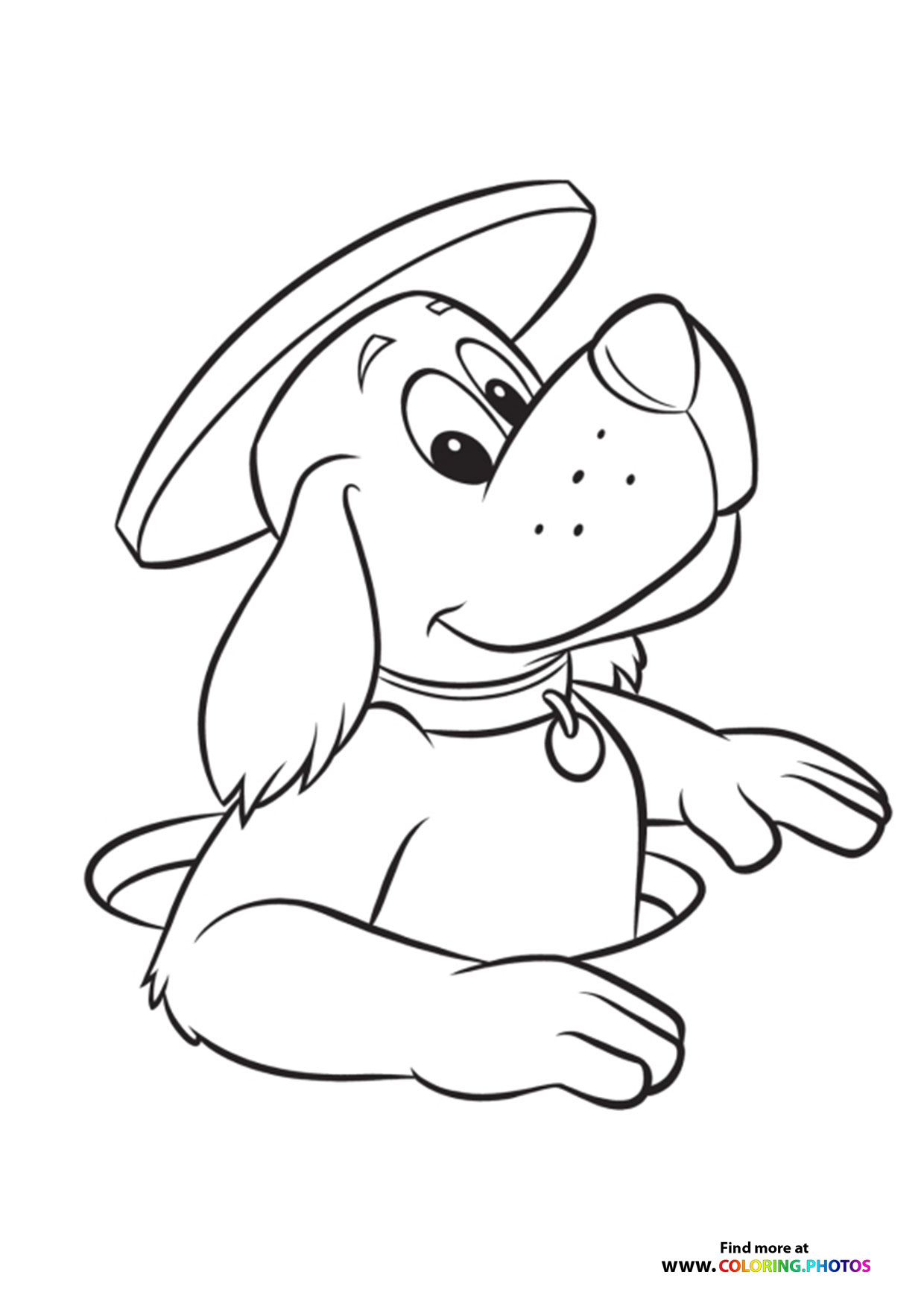 Manhole Dog coloring page