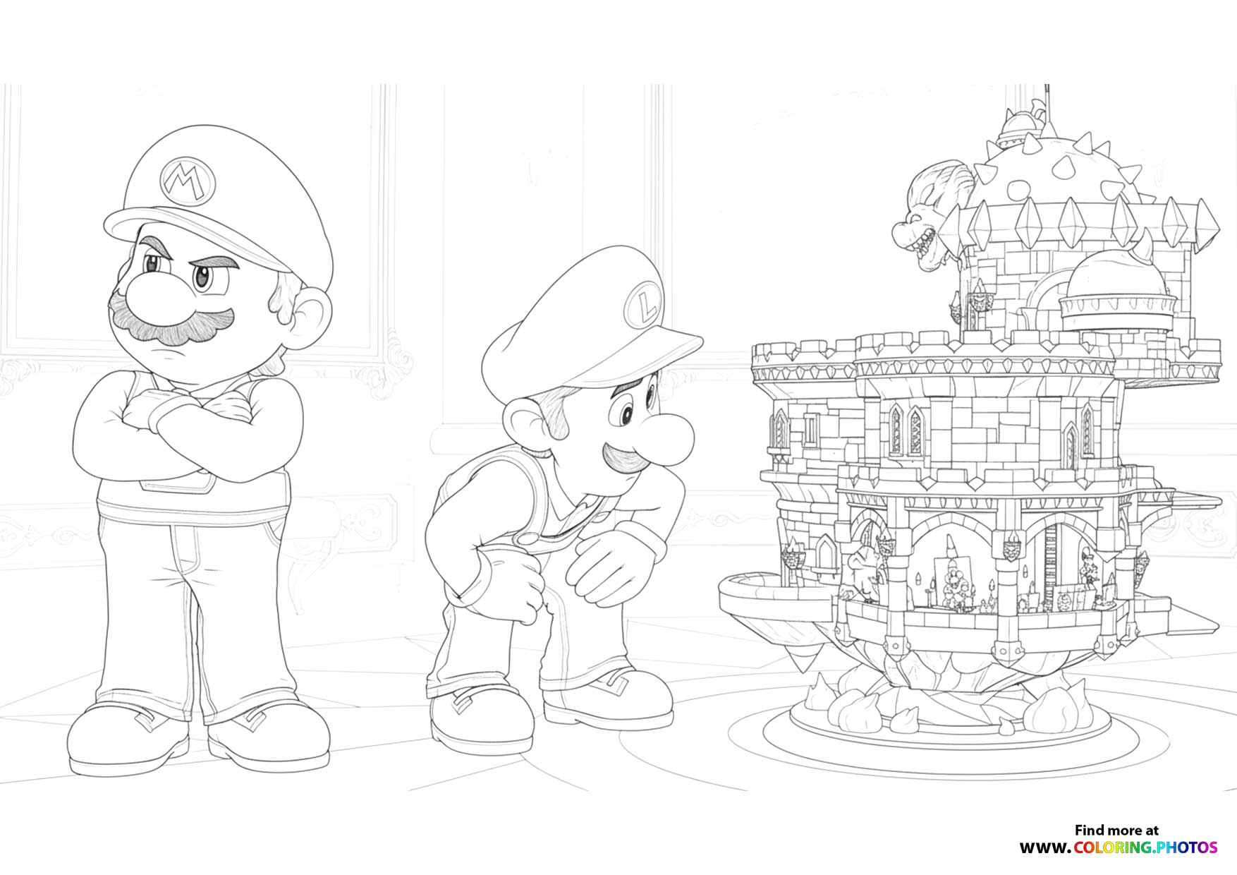 Mario, Luigi and Princess Peach’s Castle in Space