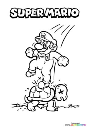 Mario Riding Koopa Troopa