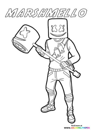 Marshmello with Giant Mallet