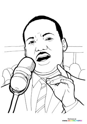MLK Speaking with Microphone
