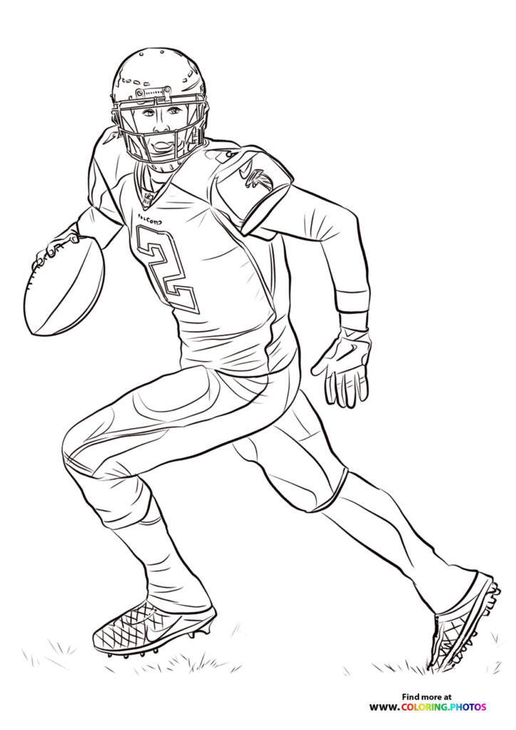 Matt Ryan NFL player coloring page
