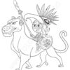Maya and Chiapa coloring page