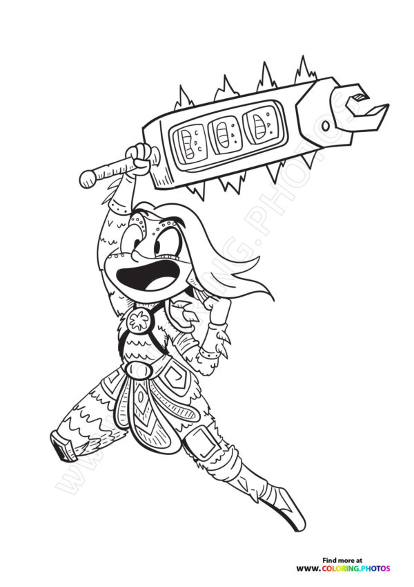 Maya and the Three coloring page