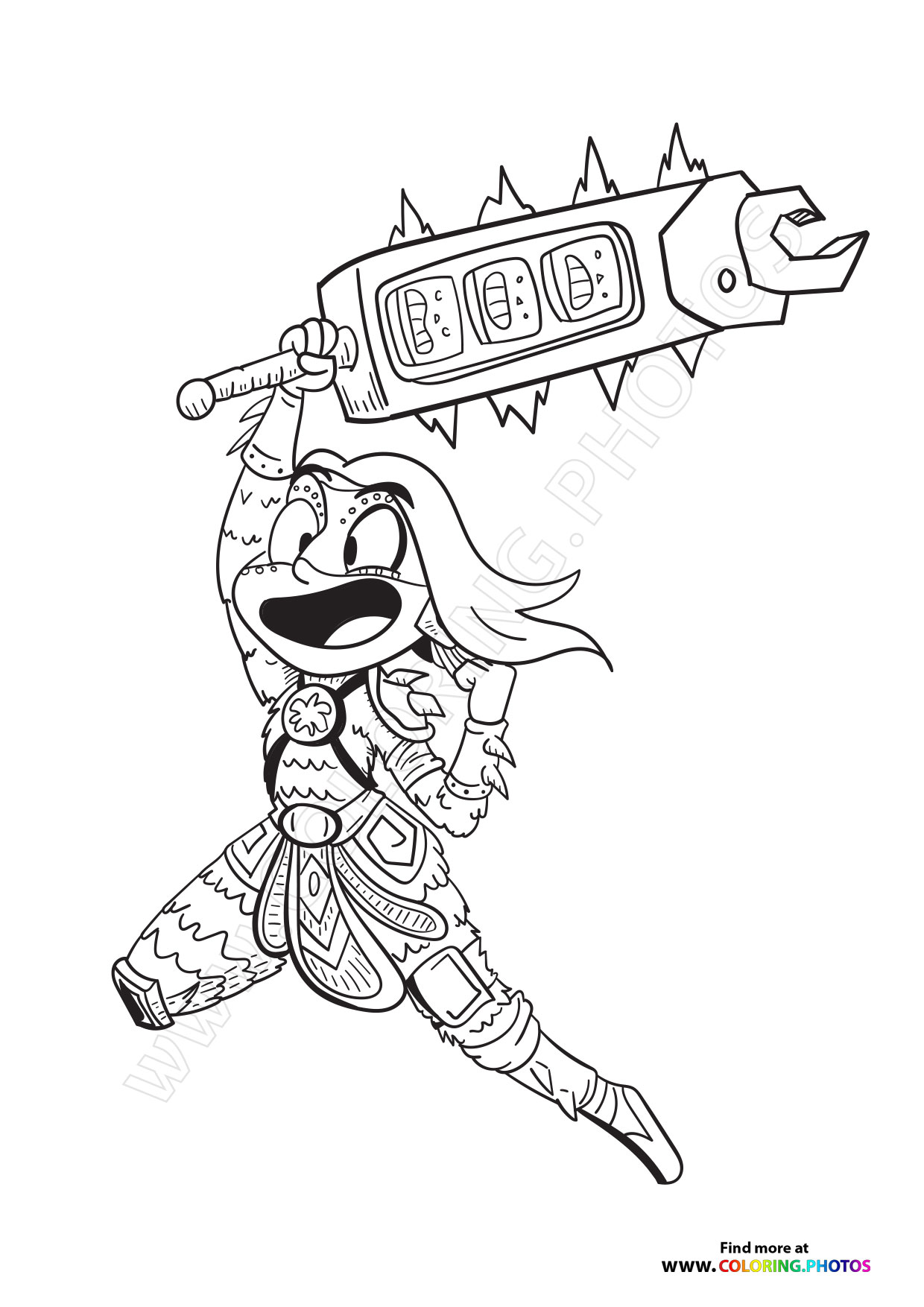 Maya and the Three coloring page
