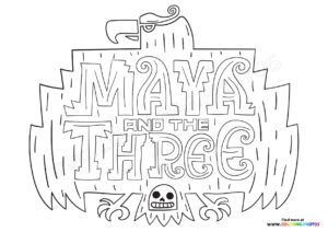 Maya and the Three Logo