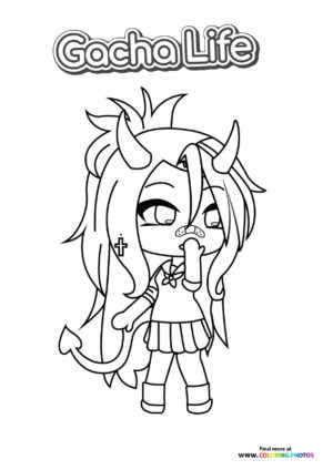 Gacha Life Demon Character