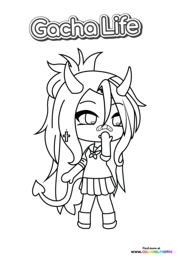 Gacha Life Demon Character
