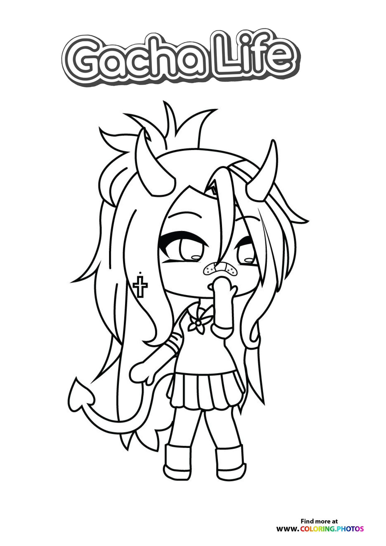 Gacha Life Demon Character
