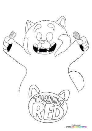 Mei as Red Panda Excited