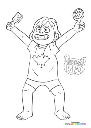 Mei Celebrating as a Red Panda